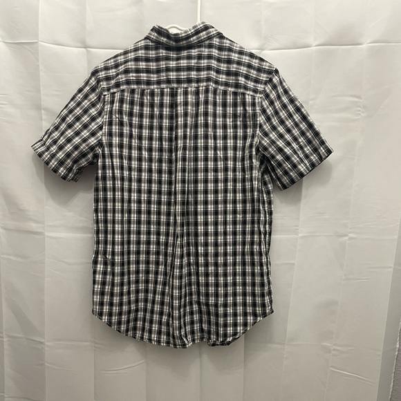 RALPH LAUREN- Boys black/white plaid button down #55 - Picture 2 of 3